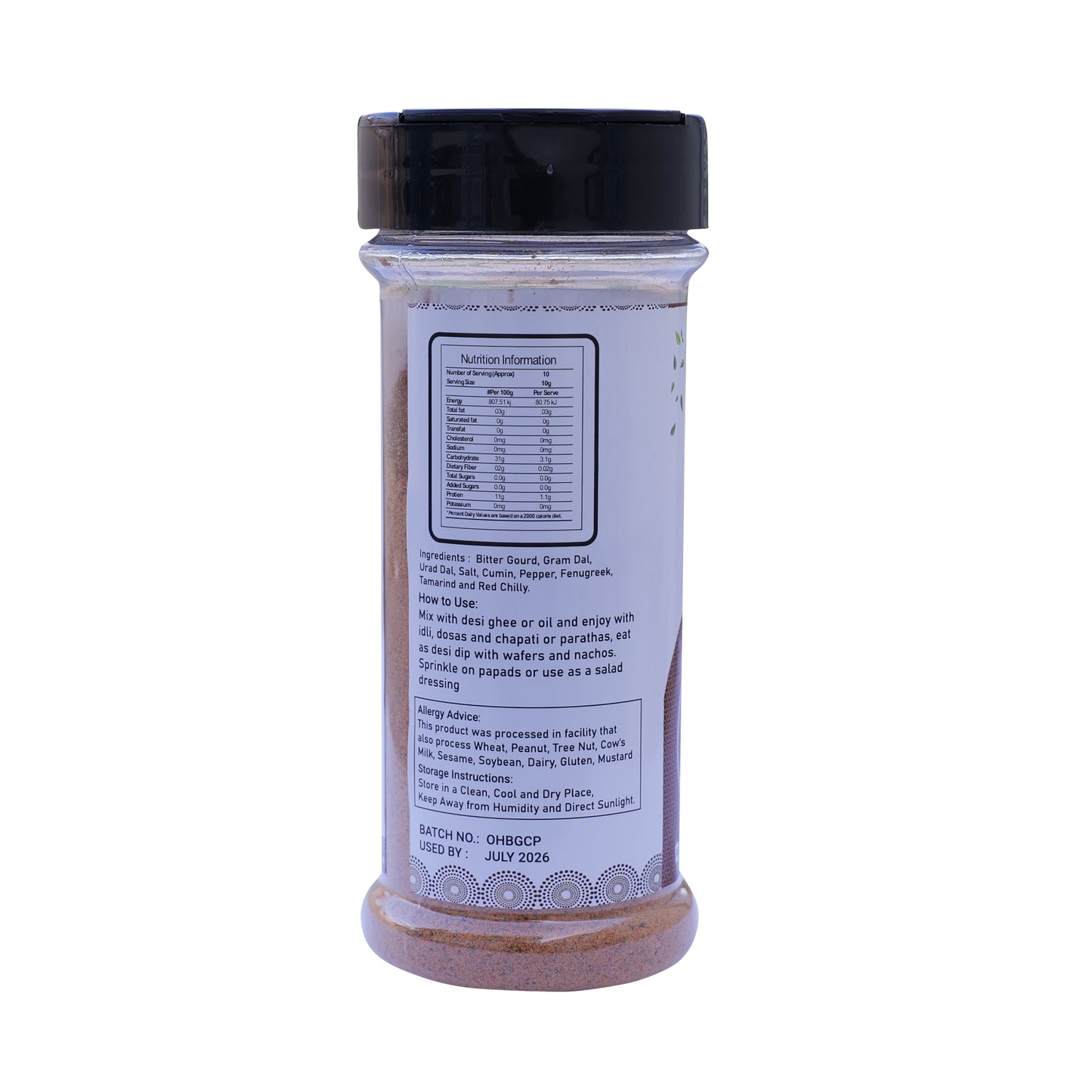 Bitter Gourd Chutney Podi